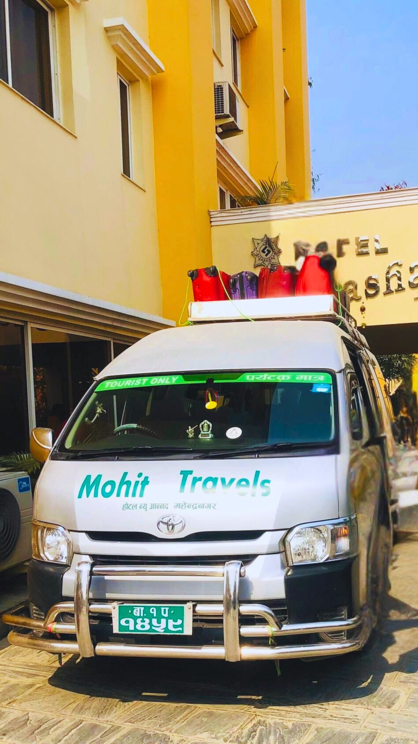 Airport shuttle service Mahendranagar to Dhangadhi Airport — Toyota Hiace daily departures, Rs 500 per person